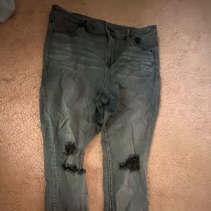 Black high waisted skinny jeans